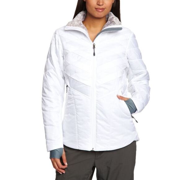 COLUMBIA White Kaleidaslope II Jacket Omni-Heat Insulated Thermal Coat | Small - Picture 4 of 15
